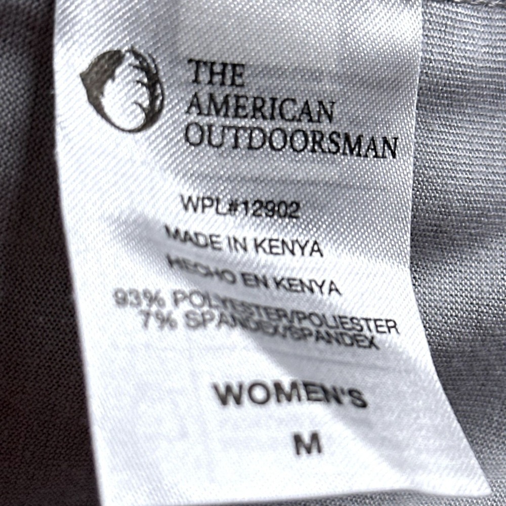 American Outdoorsman Womens Hoodie M Grey Performance Pullover Zip Pockets NWT - Picture 5 of 12